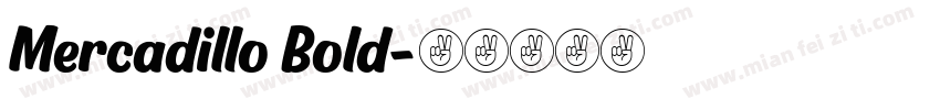 Mercadillo Bold字体转换